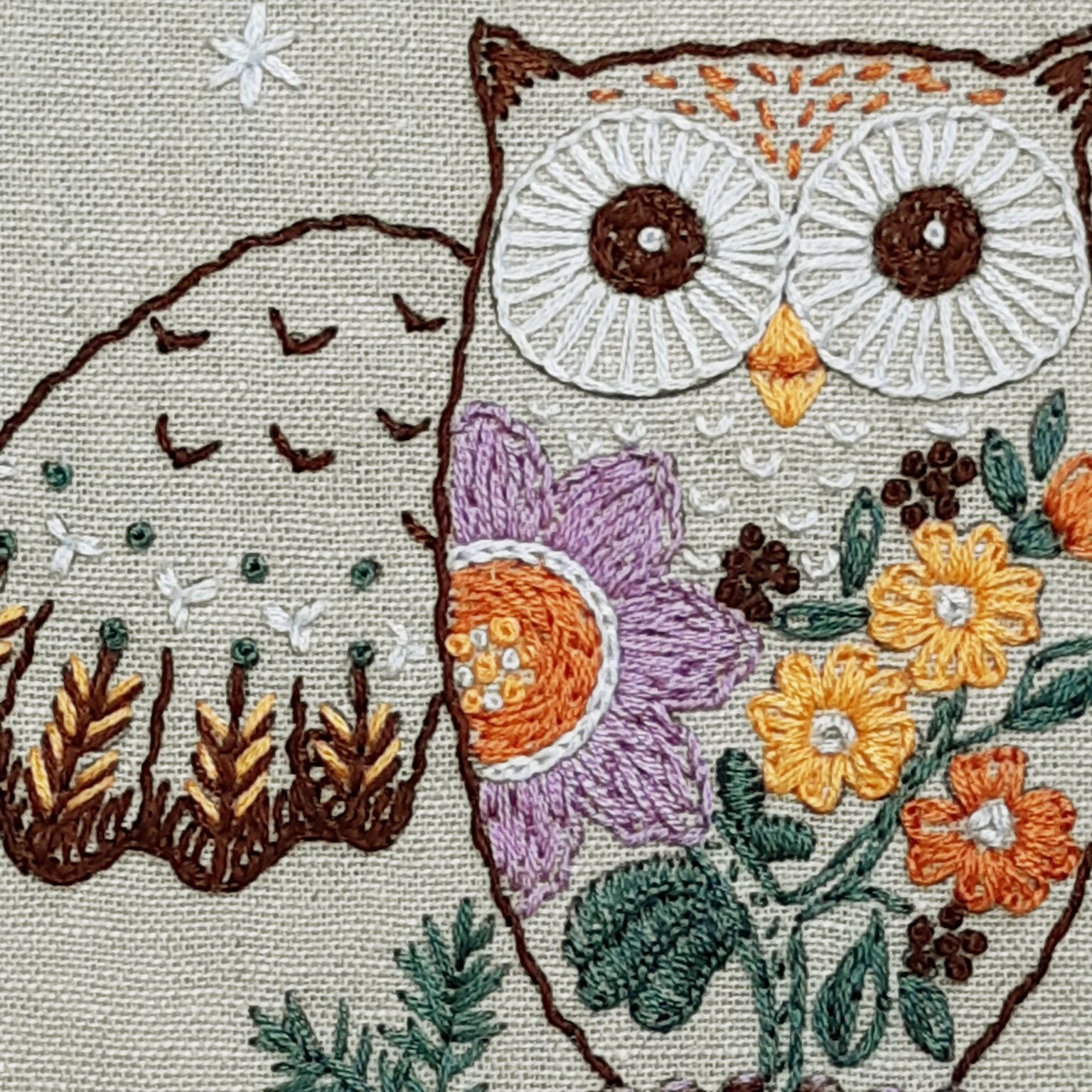 Owl Embroidery Kit
