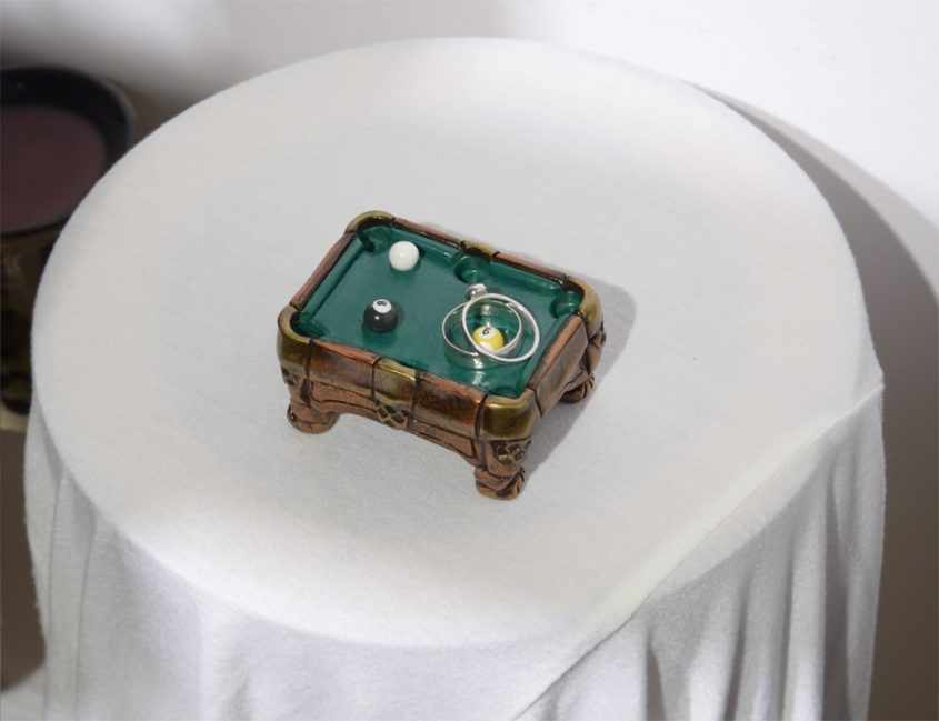 Mini Pool Table Ring Holder, Unusual Billiards Player Gift, Sports