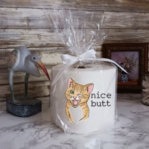 NICE BUTT CAT - Funny Toilet Paper Cover Bathroom Decor Funny GifT