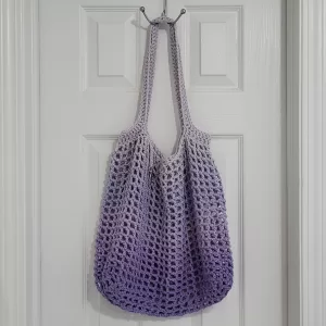 Crochet Mesh Bag (Lilac)