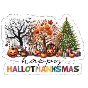 Happy Hallothanksmas Sticker