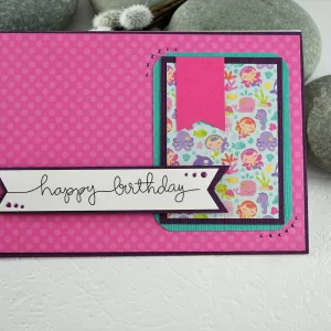 Happy Birthday mermaid card