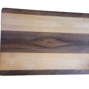 Custom handmade maple and walnut 18x12 cutting board.