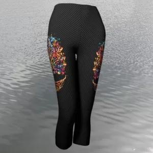 Dark Tree of Life Womens Caprt Size XS to XXL