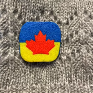 Canada/Ukraine Flag Pin
