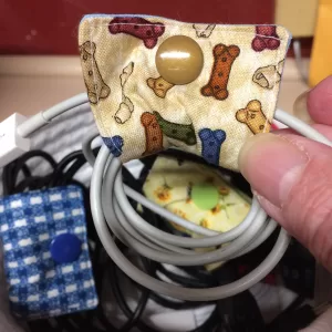 Fabric Cord Holders (Set of 4)