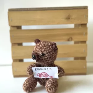 Crochet "Elbows Up" Canadian Beaver