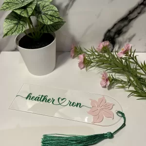Signet Floral Personalisé / Personalized Floral Bookmark
