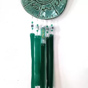 Lemurian Atlantis Ceramic & Glass Wind Chime Mobile .3