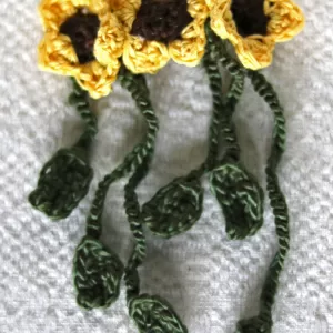 Crochet hairclips