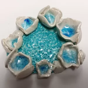 Porcelain Sea Barnacle Tidal Pool Ceramic Tea Lite Holder .3