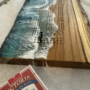 Resin Wave Scape Cribbage Boards (Copy)
