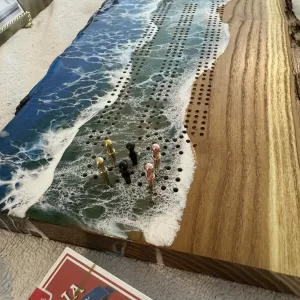 Resin Wave Scape Cribbage Boards (Copy)