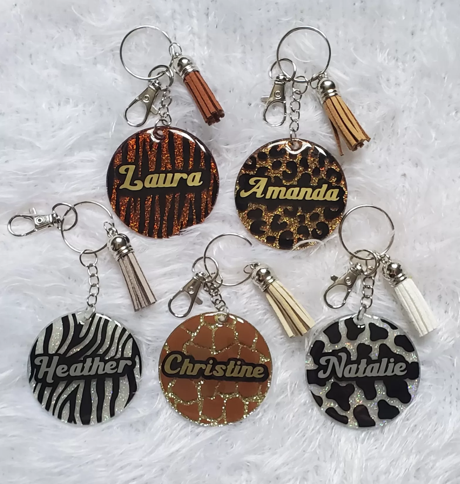 Acrylic Keychain Custom Keychains Custom Acrylic Keychain Animal Print