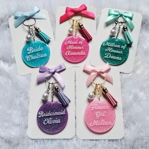 Custom Acrylic Keychain - Bridal Party