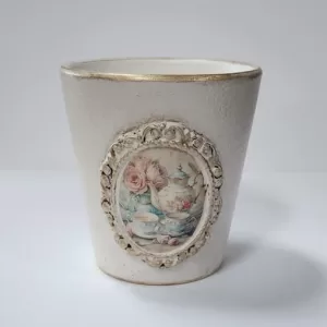 Shabby Chic Ceramic Pot
