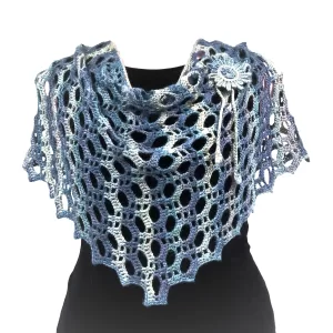 Openwork crochet shawl BL -2
