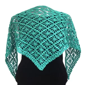Lightweight, openwork, crochet shawl. GR-2
