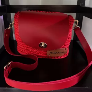 Crochet handbag.