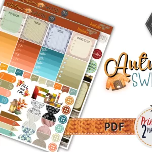 Autumn Sweater – Printable Planner Sticker Sheets