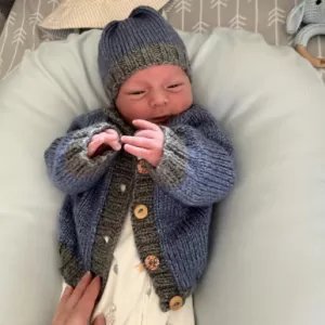 Hand Knit Baby Set