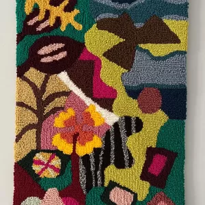 LINES Wall Rug Punch Needle