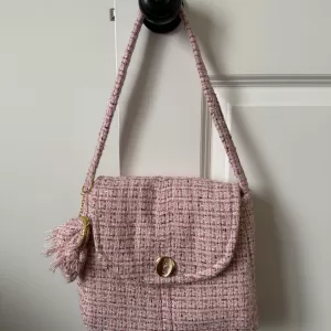 Vintage Inspired Pink Handmade Bag with coin purse