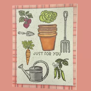 Lovely handmade card for gardeners