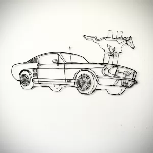 Mustang GT Wire Wall Art