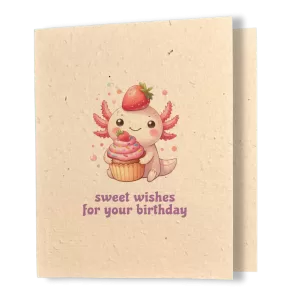 Sweet Wishes Plantable Birthday Card