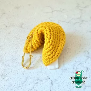 Fortune Cookie Brooch/Pin - Customizable
