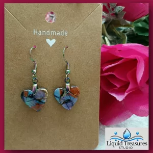 Fractured Prism - Handmade Polymer Clay Dangle Earrings