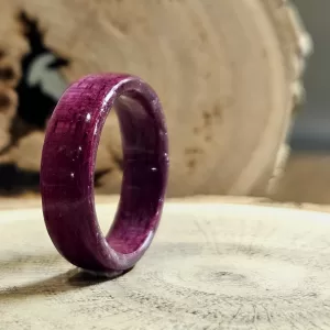 Purpleheart Bentwood Ring