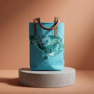 Teal Front Pocket Bag