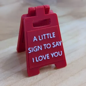 Just a little sign to say I love you (2 pack)